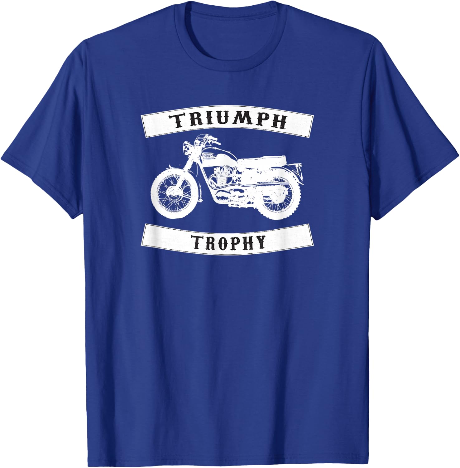 Triumph TR6 Trophy- Classic Motor Cycle T-Shirt - T-Shirt | Royal