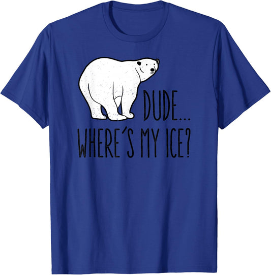 Climate Change Polar Bear Environmentalist Gift T-Shirt - T-Shirt | Royal