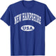 New Hampshire NH Vintage Distressed USA T-Shirt - T-Shirt | Royal