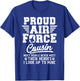 Proud US Air Force Cousin Shirt Gift Military Pride T-Shirt - T-Shirt | Royal