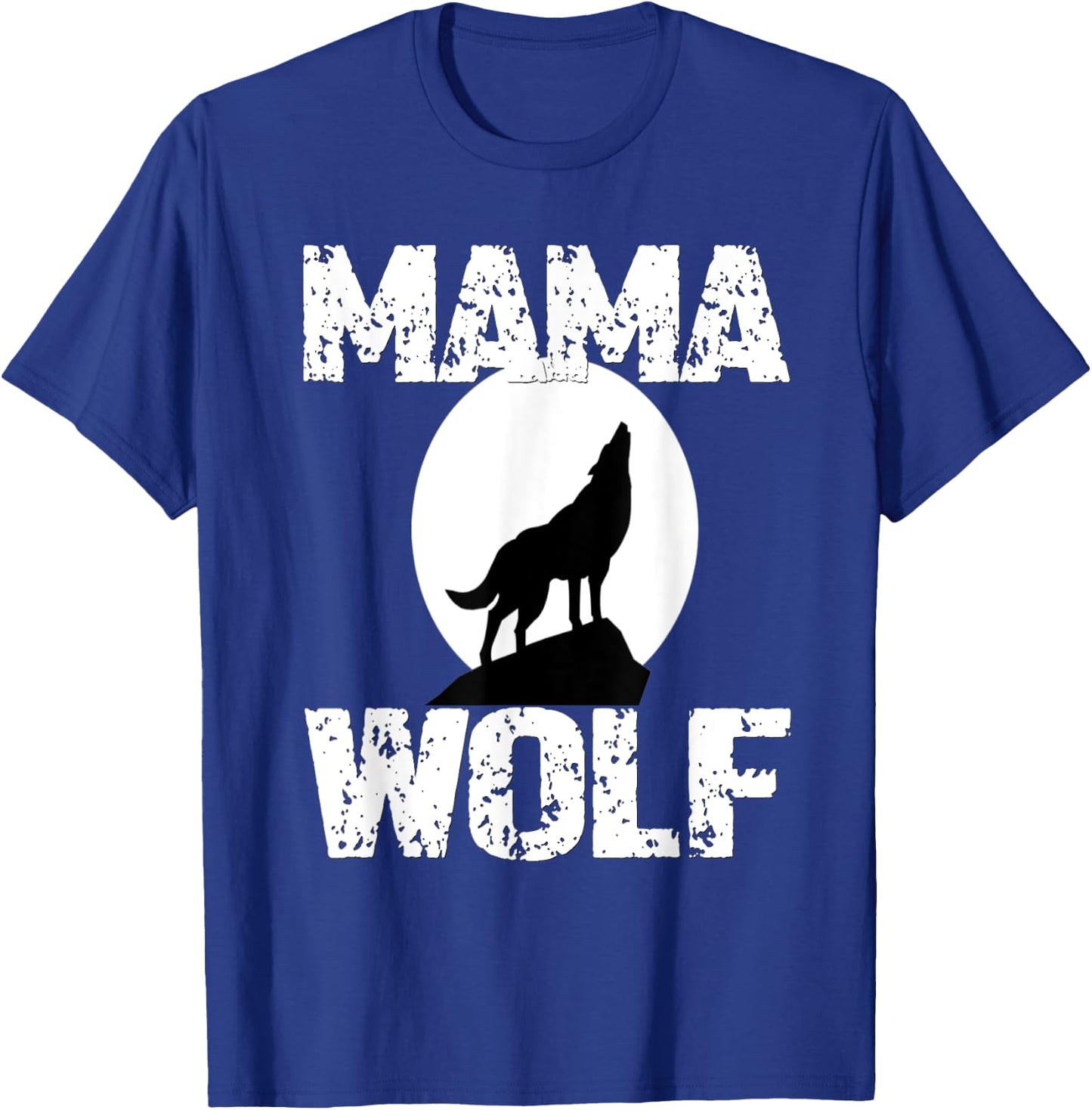 Mama Wolf Matching Family Tribe Wolves Moon Woman T-Shirt - T-Shirt | Royal