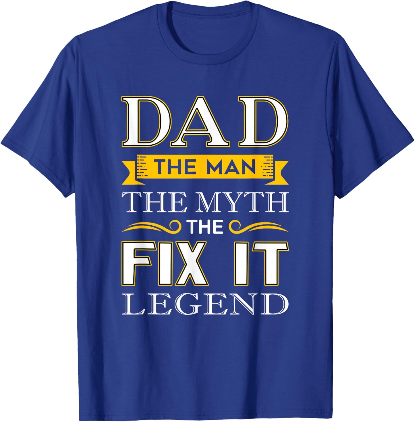 Mr Fix It Dad Fathers Day Handy Man T-Shirt - T-Shirt | Royal