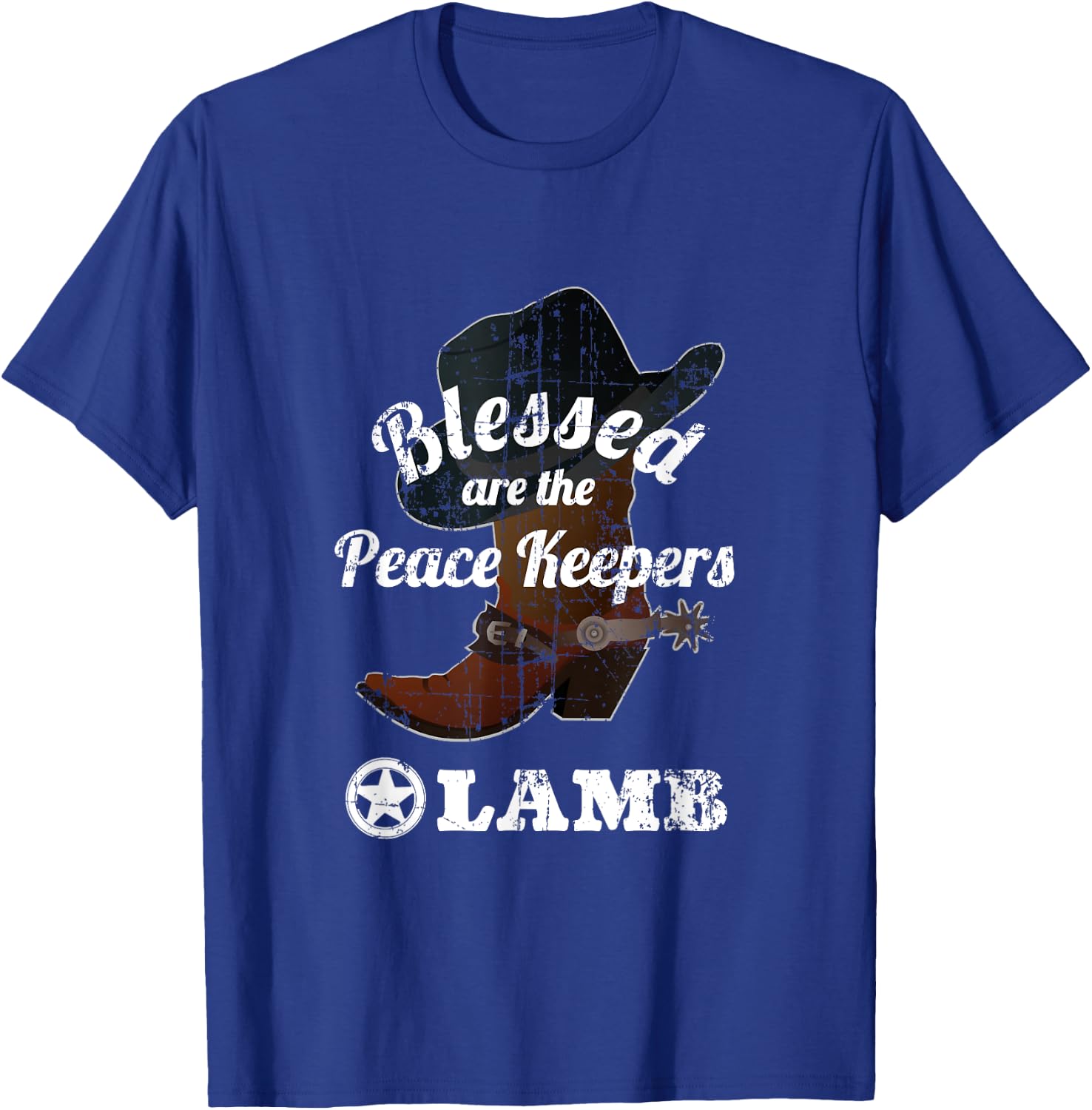 Pinal County Sheriff LAMB Blessed Shirt T-Shirt - T-Shirt | Royal
