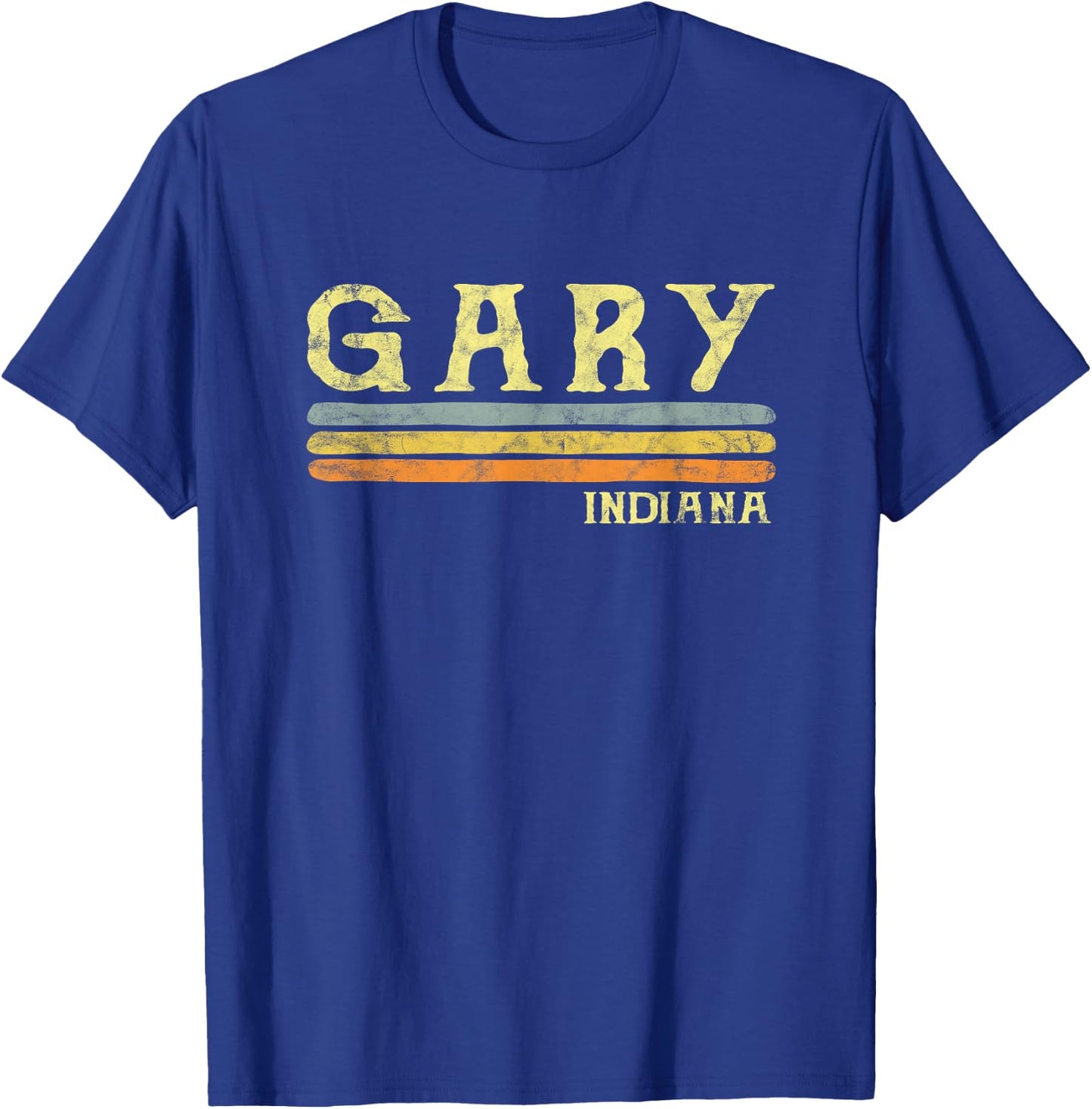 Vintage Gary Indiana IN Gift Love Souvenir T-Shirt - T-Shirt | Royal