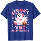 Spooky Vet Receptionist Halloween Veterinarian Receptionist T-Shirt - T-Shirt | Royal