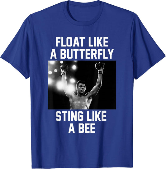 Muhammad Ali Float Like a Butterfly Small T-Shirt - T-Shirt | Royal