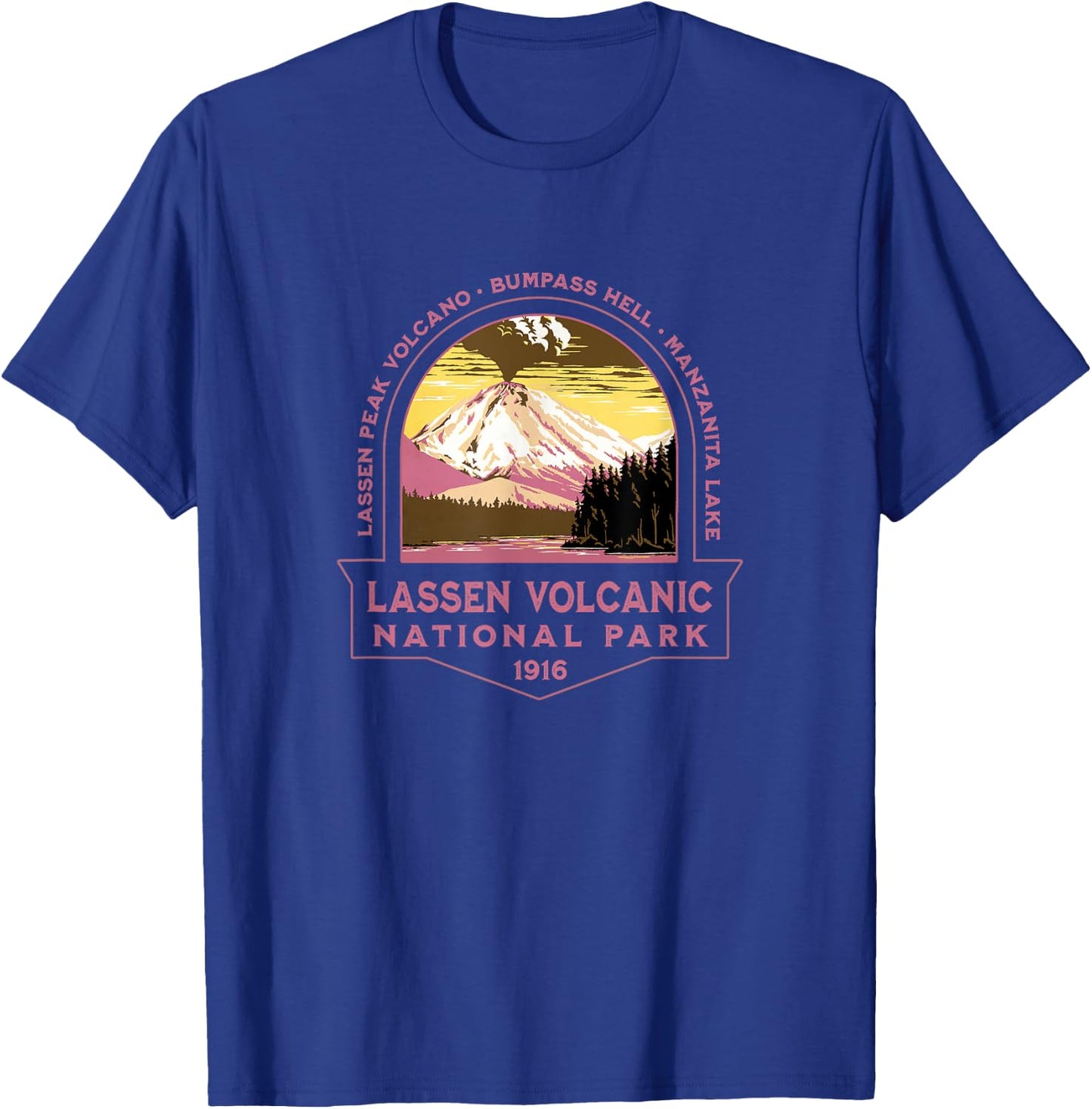 Lassen Volcanic National Park California Vacation Souvenir T-Shirt - T-Shirt | Royal