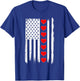 Valentines Day USA American Flag Hearts For Boys Kids T-Shirt - T-Shirt | Royal