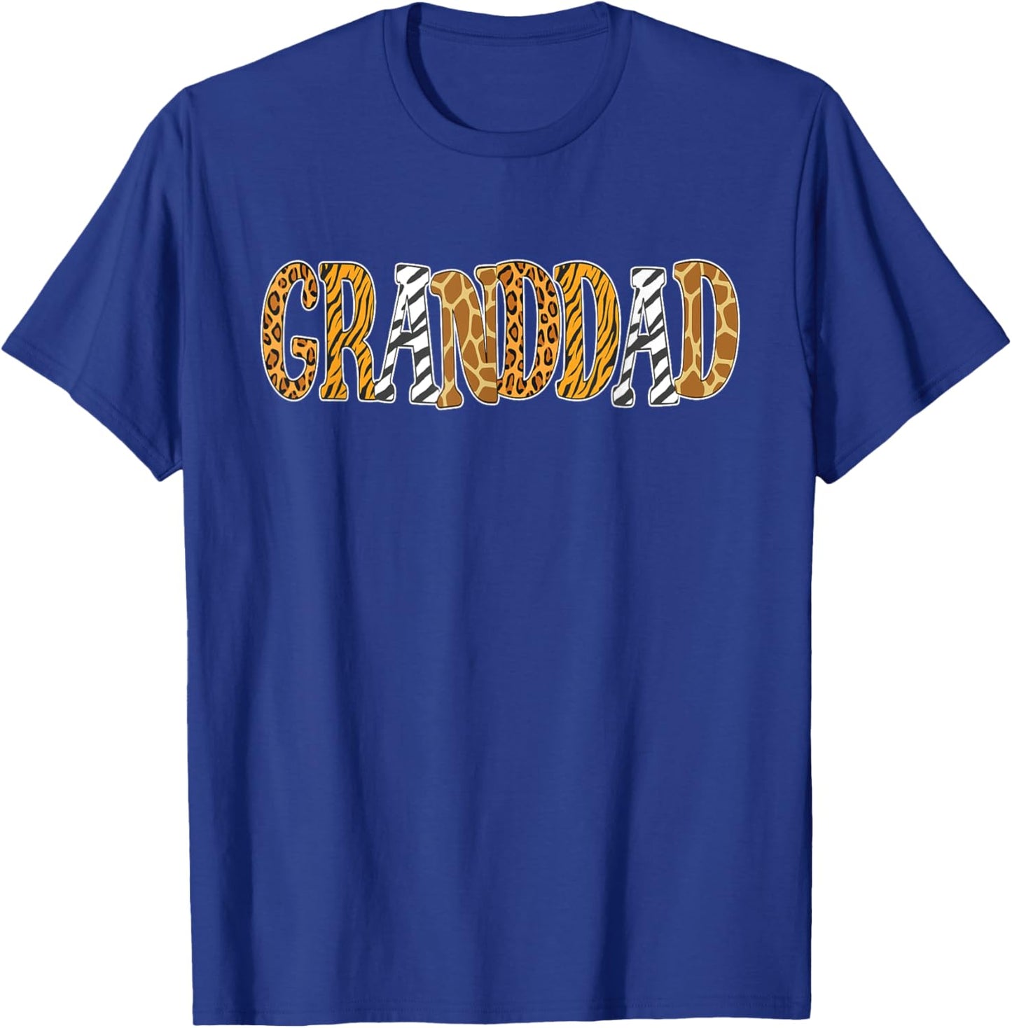 Safari Animal Grandpa Granddad Birthday Party T-Shirt - T-Shirt | Royal