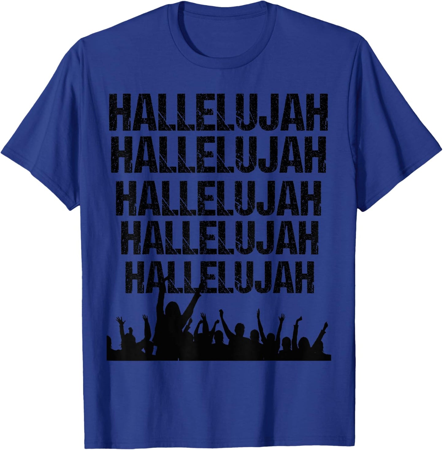 Hallelujah Inspirational Praise And Worship Christian Gift T-Shirt - T-Shirt | Royal