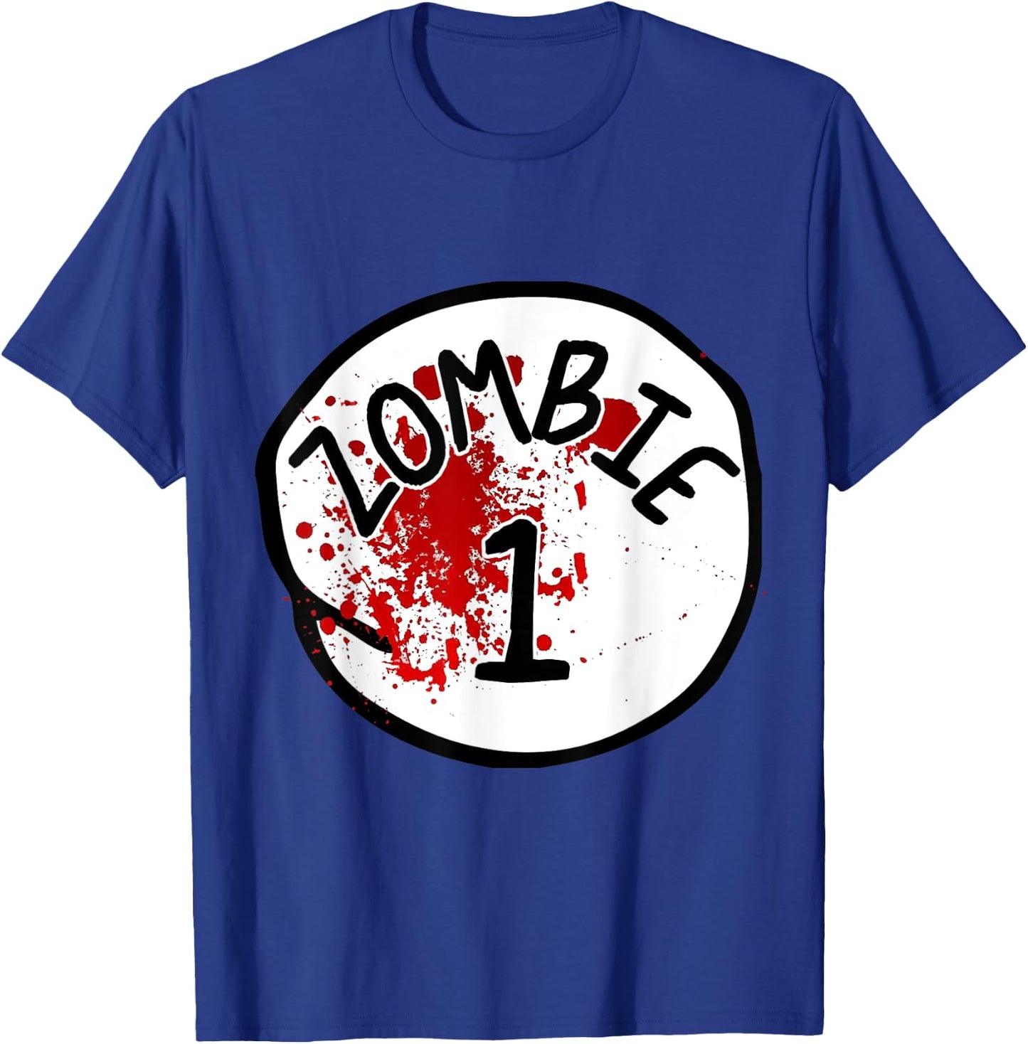 Couples Zombie 1 Halloween Costume T-Shirt - T-Shirt | Royal