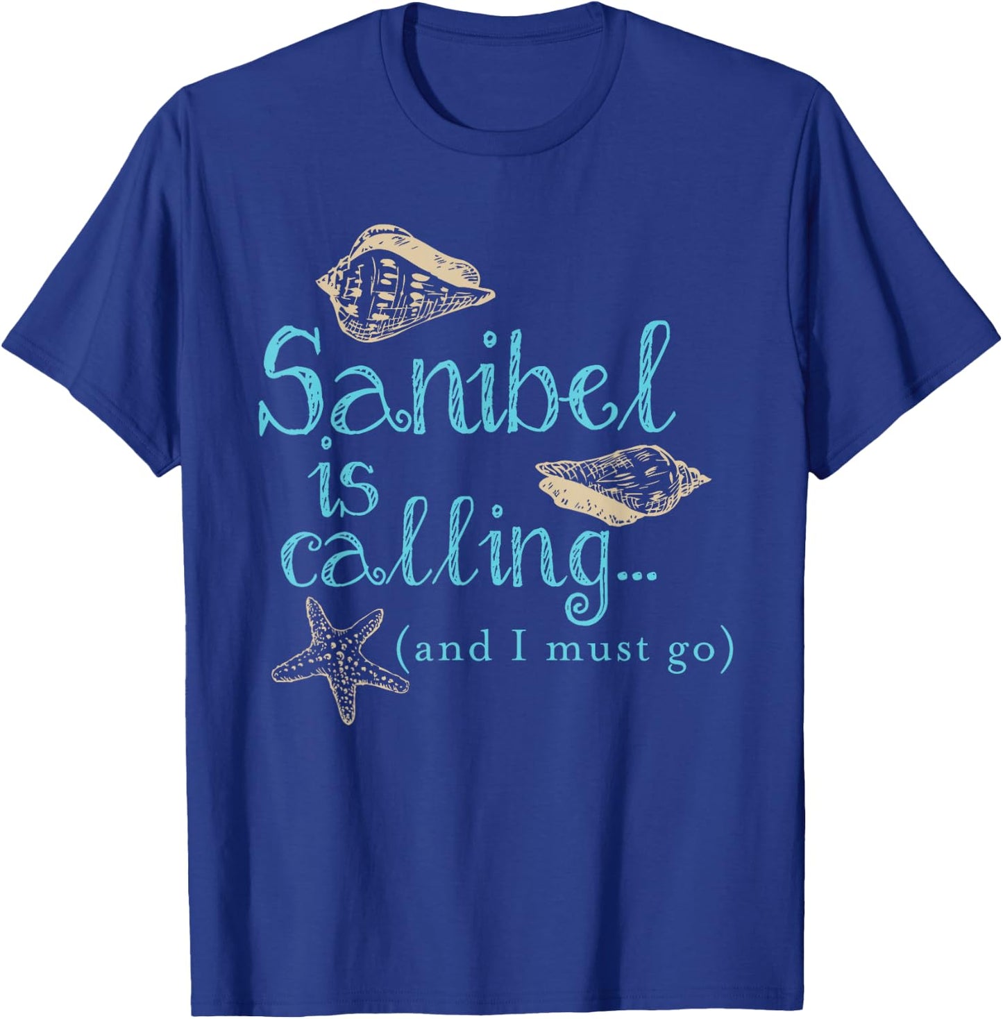 Sanibel Island Florida Calling T-Shirt - T-Shirt | Royal