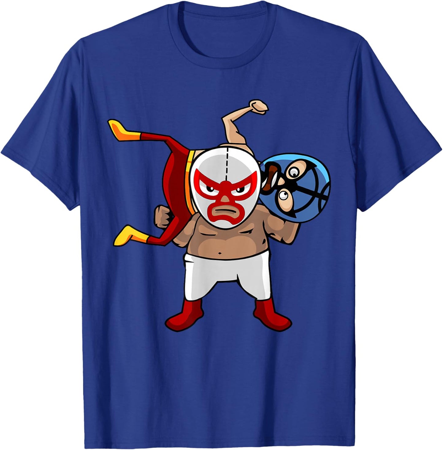 Cool Mexican Wrestling Lucha Libre Mask - Retro Legend T-Shirt - T-Shirt | Royal