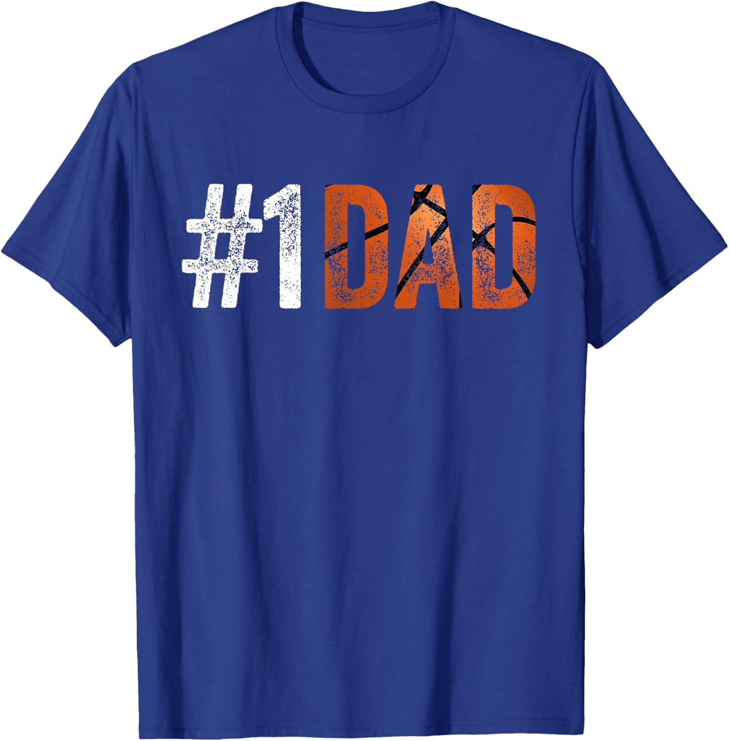 Number One Basketball Dad from Son for Fathers Day Funny T-Shirt - T-Shirt | Royal