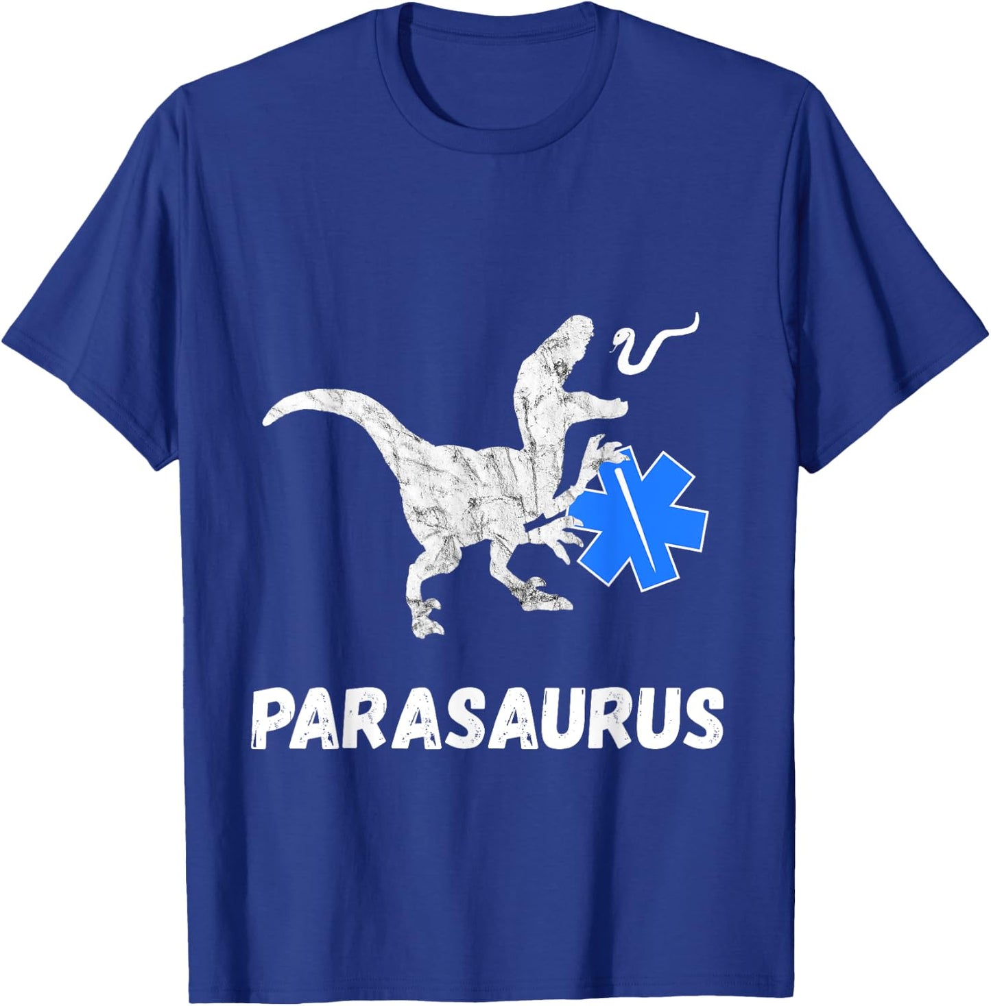 Paramedic Dino Funny Rescue Aid Dino Sani T-Rex T-Shirt - T-Shirt | Royal