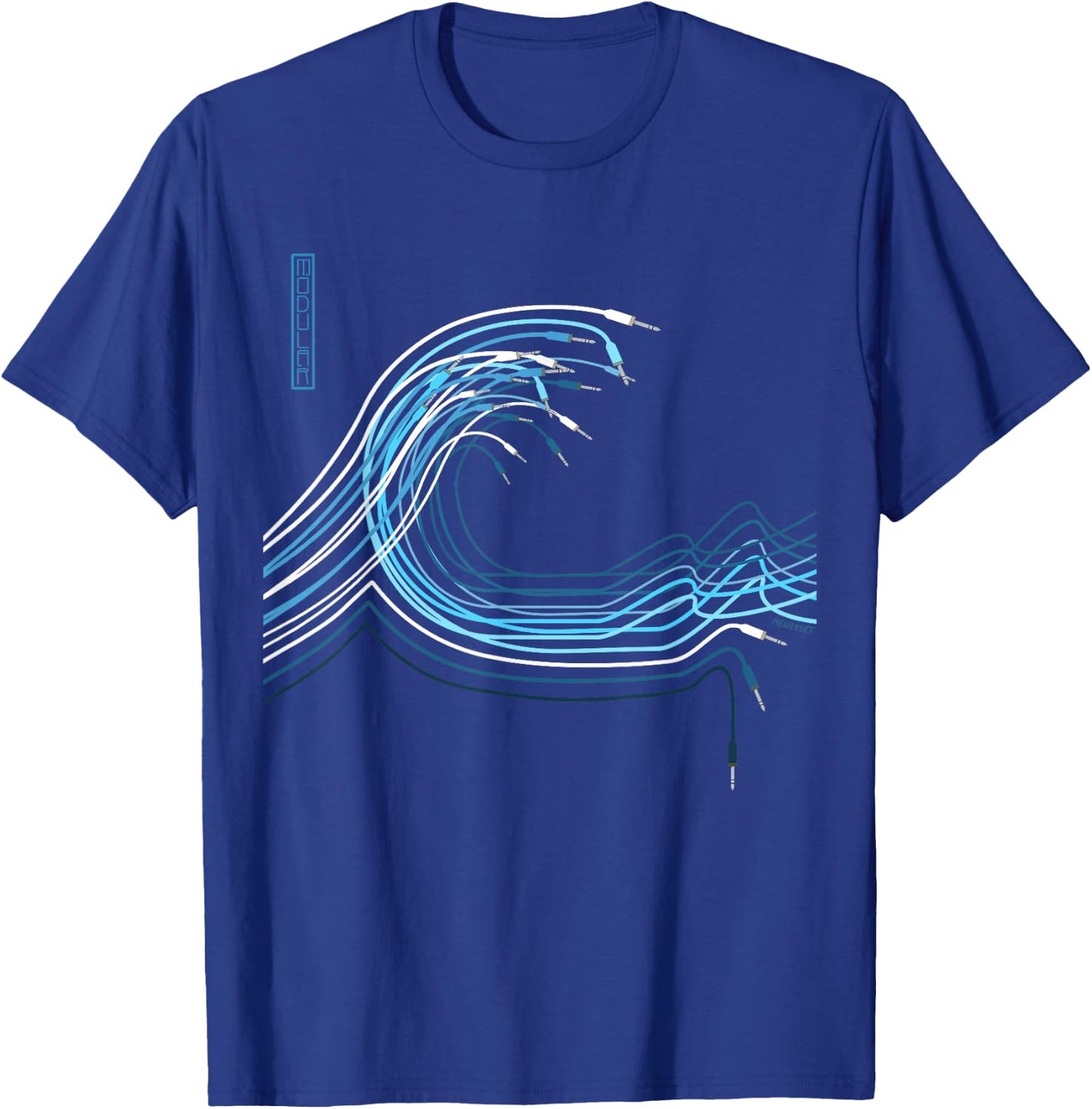 Great Wave for Electronic Musician and Synthesizer Player T-Shirt - T-Shirt | Royal