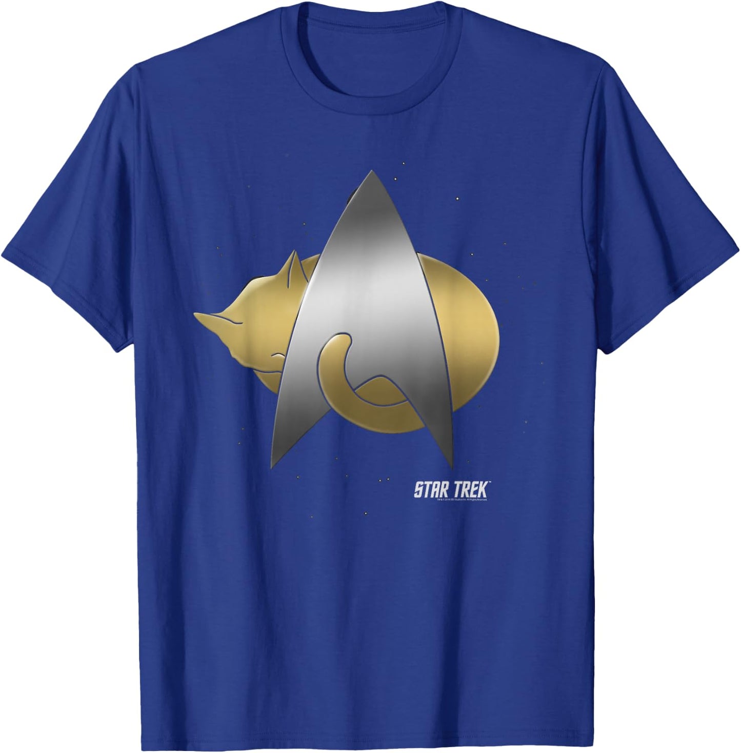 Star Trek Next Generation Kitty Cat Logo T-Shirt - T-Shirt | Royal