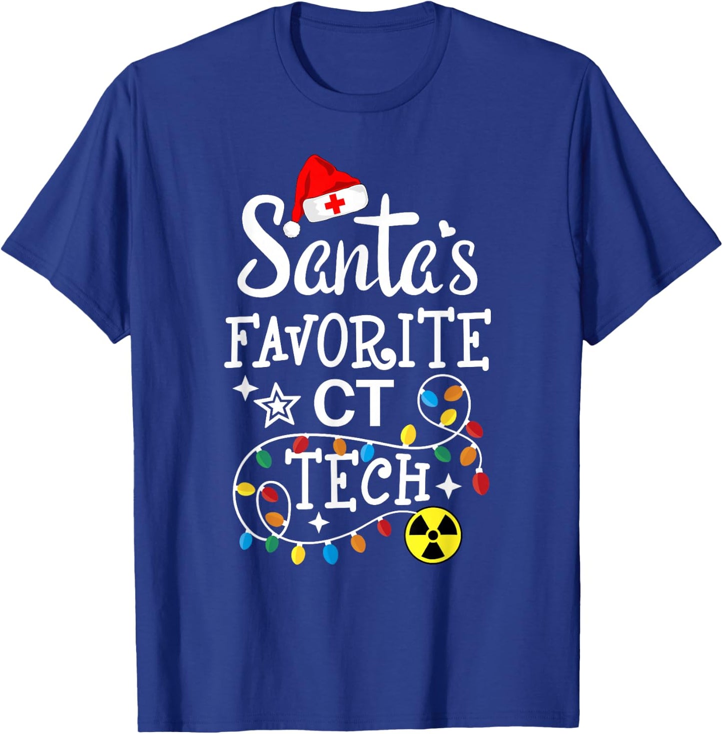 Santa's Favorite CT Tech - Computed Tomography Technologist T-Shirt - T-Shirt | Royal