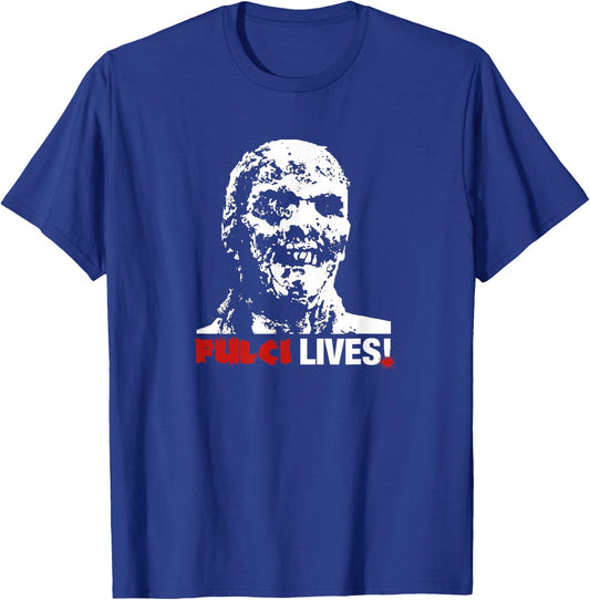 Fulci Lives! Zombie Horror Movie T-Shirt - T-Shirt | Royal