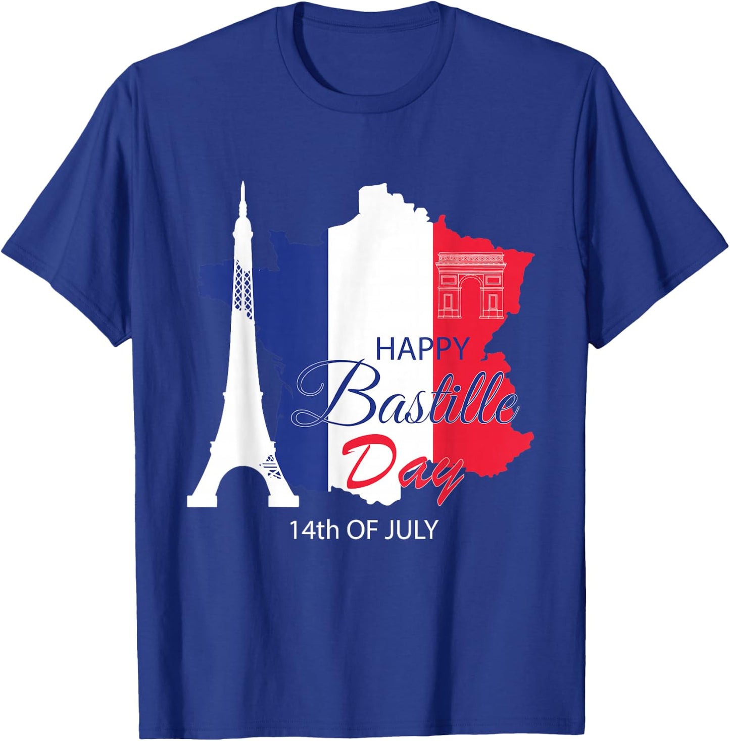 Happy Bastille Day 14th July - France Patriotic T-Shirt - T-Shirt | Royal