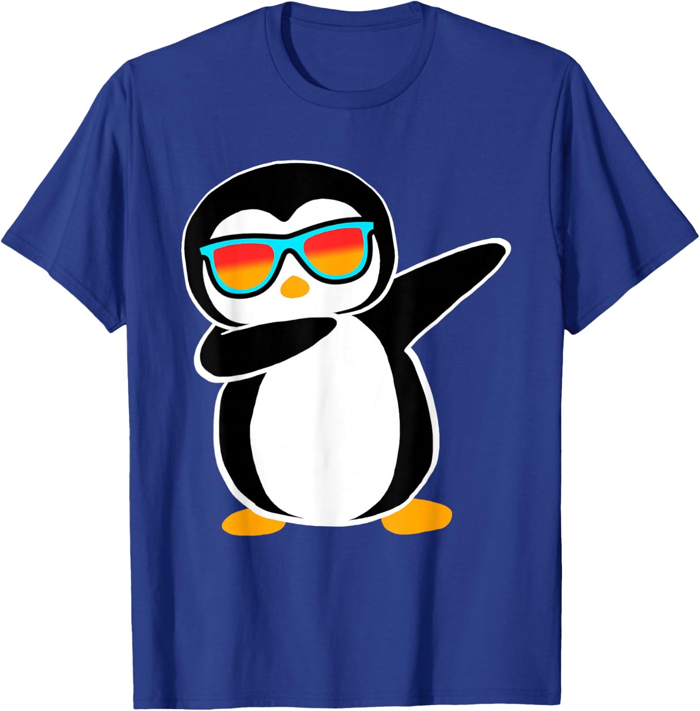 Dabbing Penguin Cute Animal Birthday Party Gift T-Shirt - T-Shirt | Royal