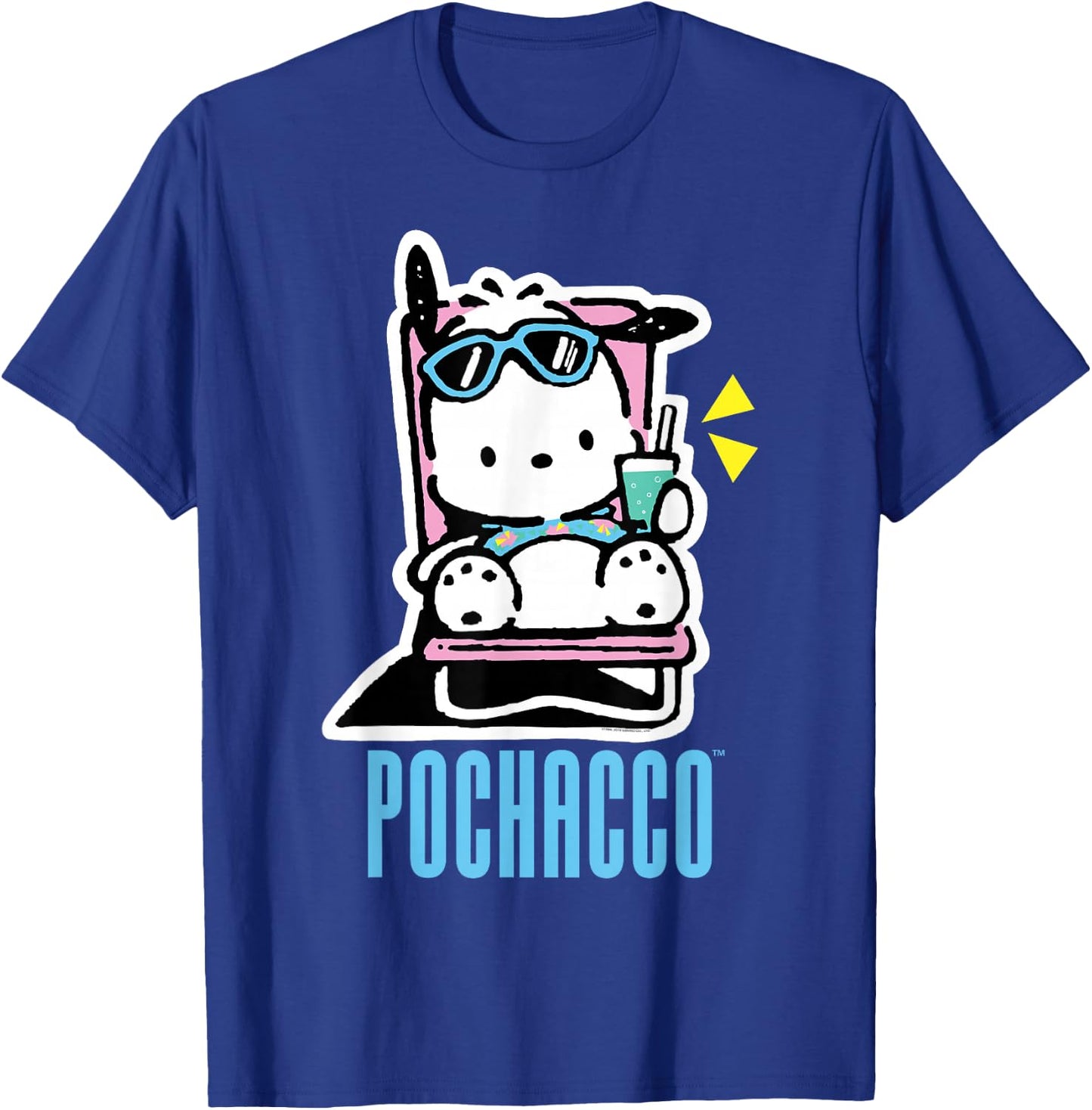Pochacco Summer Drink T-Shirt - T-Shirt | Royal