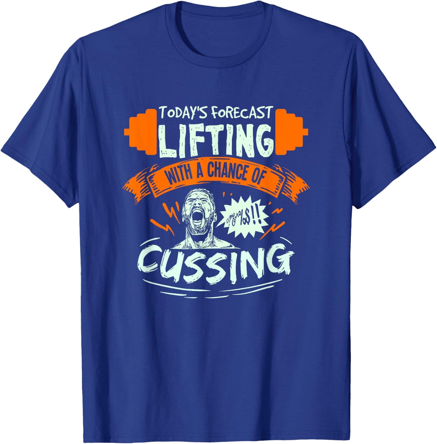 Funny Weightlifting Gift A Weightlifter Or Bodybuilder T-Shirt - T-Shirt | Royal