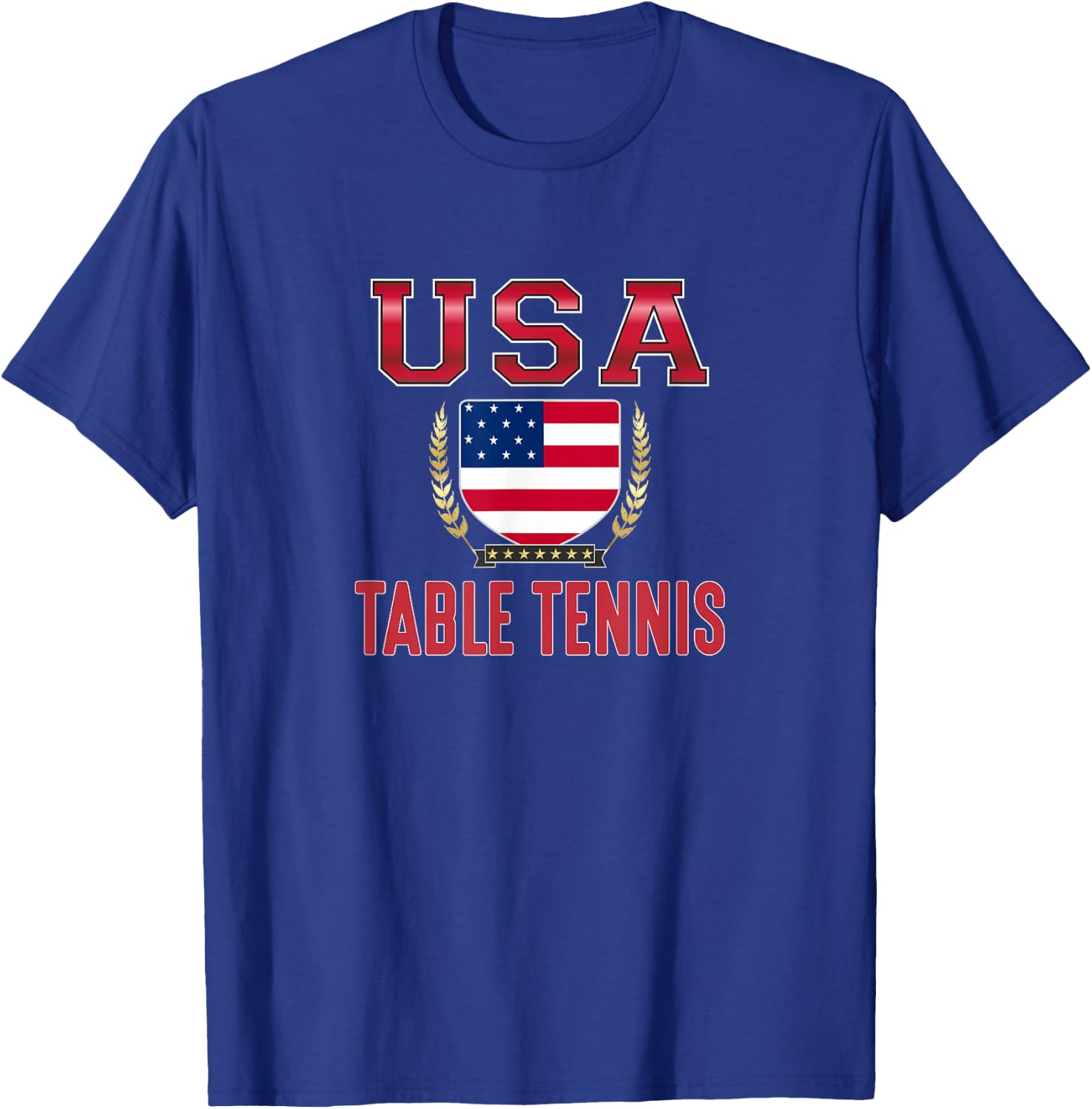 USA Table Tennis T-Shirt - T-Shirt | Royal