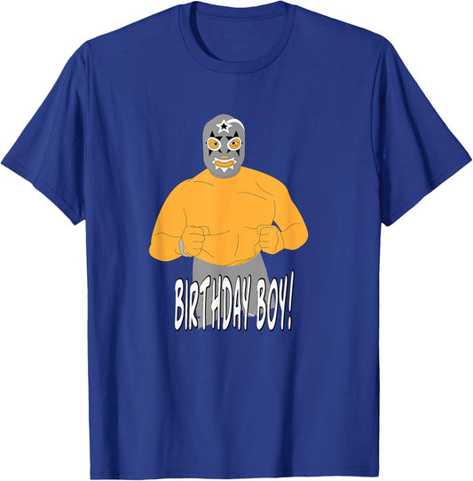 Lucha Libre Birthday Party T Shirt T-Shirt - T-Shirt | Royal