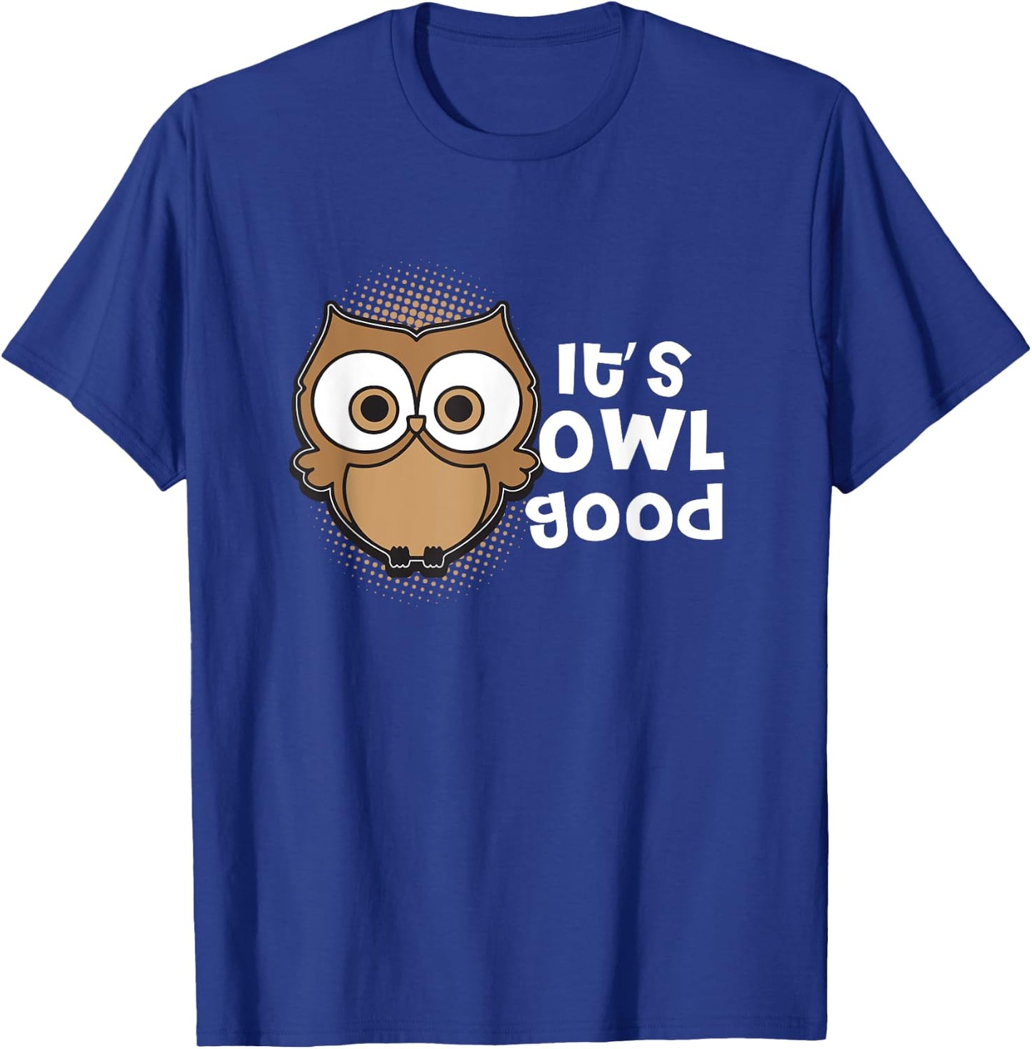 Funny Its Owl Good Gift Kawaii Classroom Teacher Accessories Women Girls Kids T-Shirt - T-Shirt | Royal