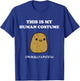 Funny Potato Humour This is My Human Costume Halloween Potato T-Shirt - T-Shirt | Royal