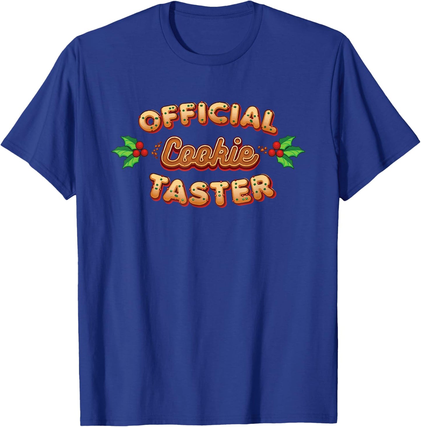 Funny Christmas Official Taster for Cookie Exchange Party T-Shirt - T-Shirt | Royal