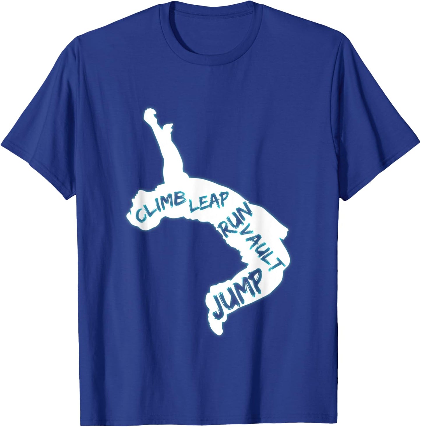 Parkour City Ninja Free Running Leap Vault Jump Athlete Gift T-Shirt - T-Shirt | Royal