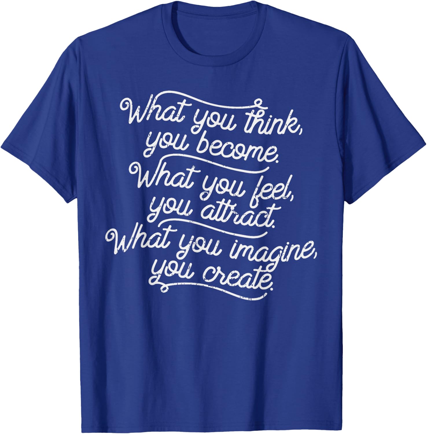 BoredKoalas What You Think Become Funny Positive Motivational Quote - -Adults, Black, Small T-Shirt - T-Shirt | Royal
