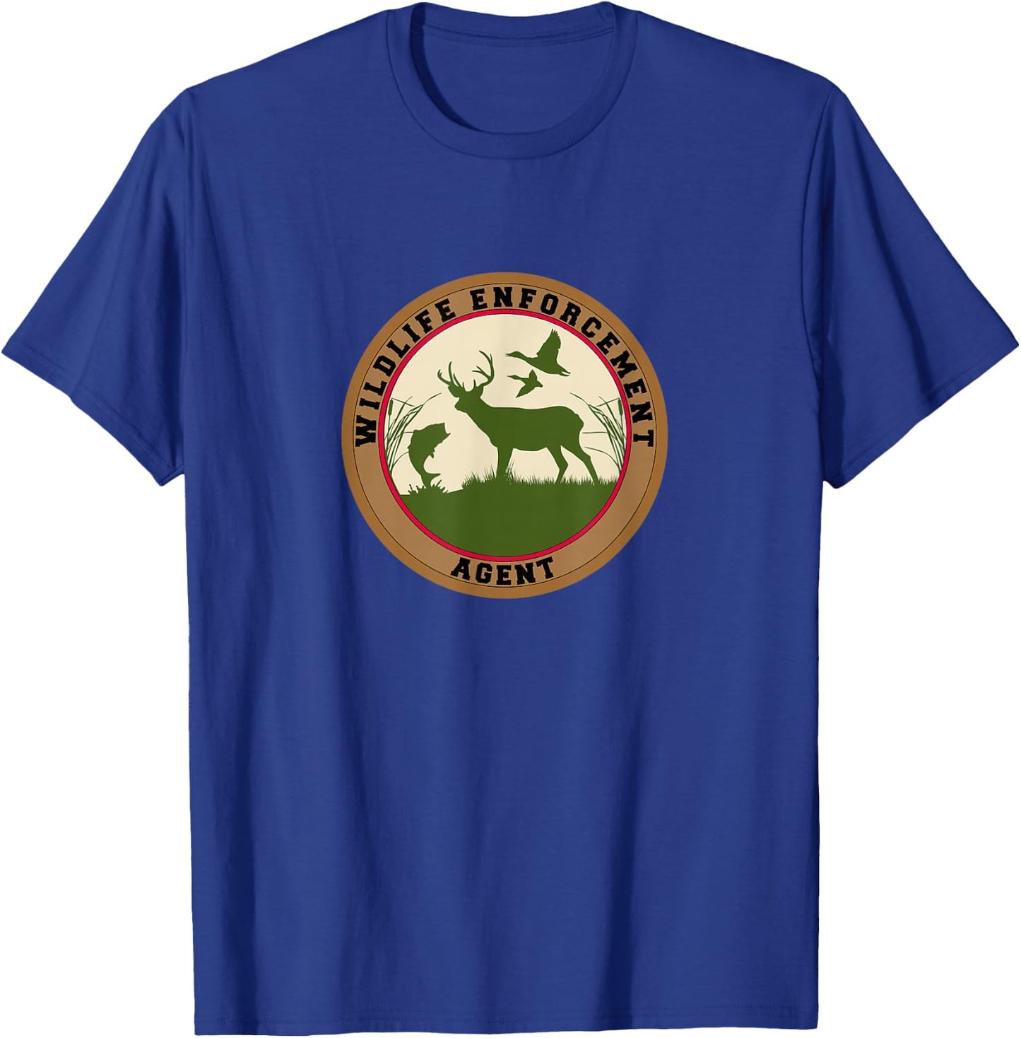 Wildlife Enforcement Agent Officer Uniform Duty T-Shirt - T-Shirt | Royal