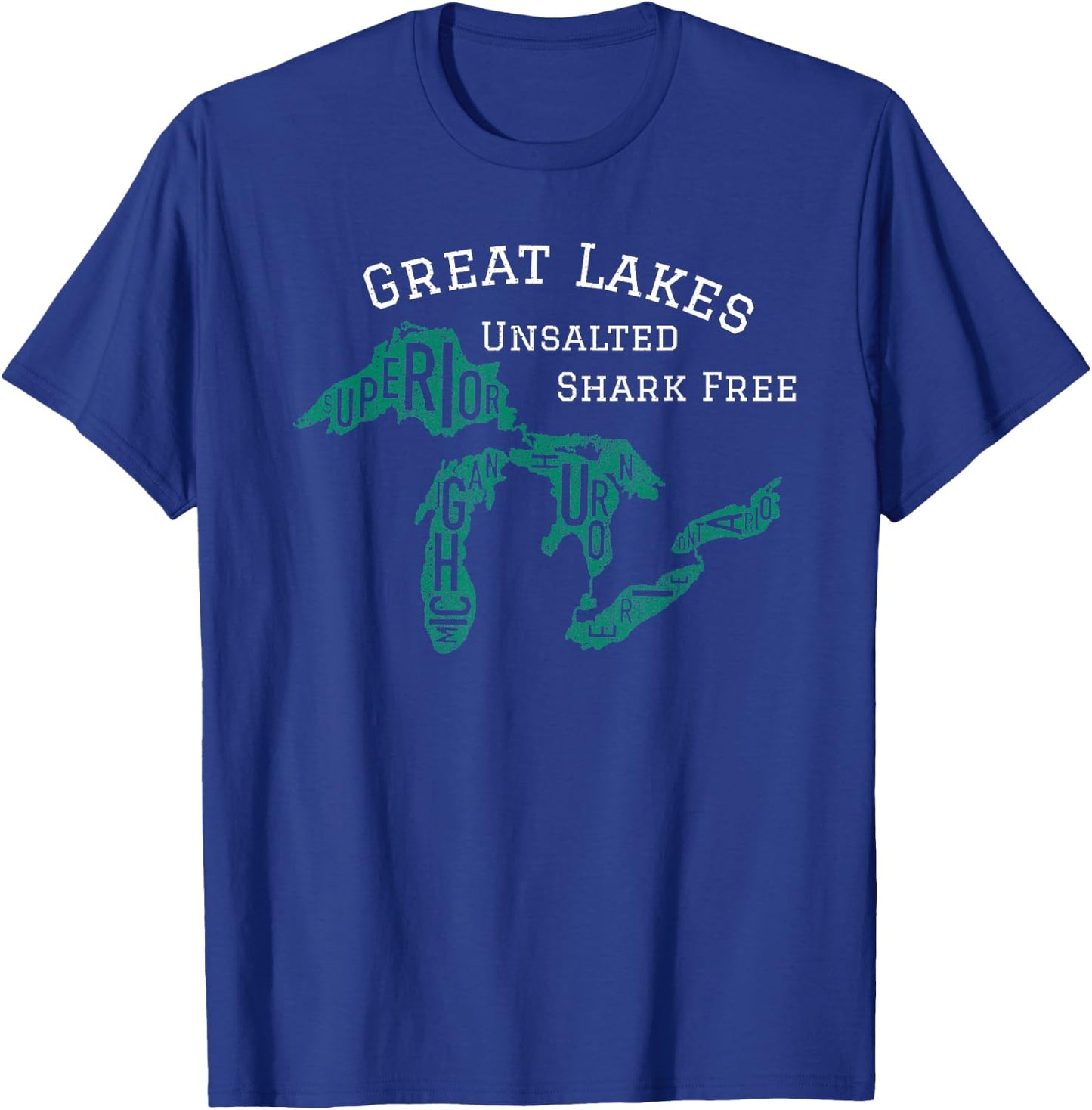 Salt Shark Free Great Lakes T-Shirt - T-Shirt | Royal
