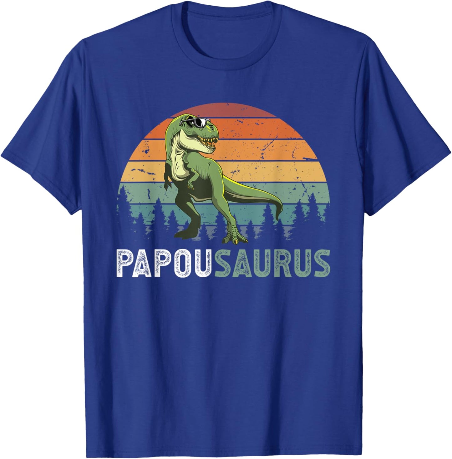 Papousaurus Papou Grandpa Papou Grandfather T-Shirt - T-Shirt | Royal