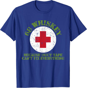 68 Whiskey Because Duct Tape Can't Fix Everything Veterans T-Shirt - T-Shirt | Royal