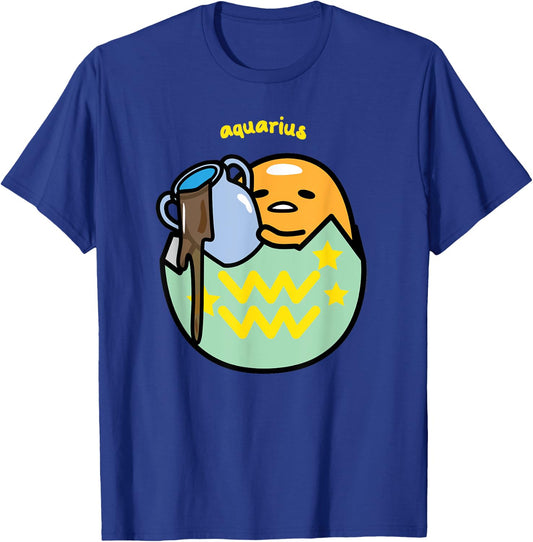 Gudetama Zodiac Aquarius Shirt T-Shirt - T-Shirt | Royal