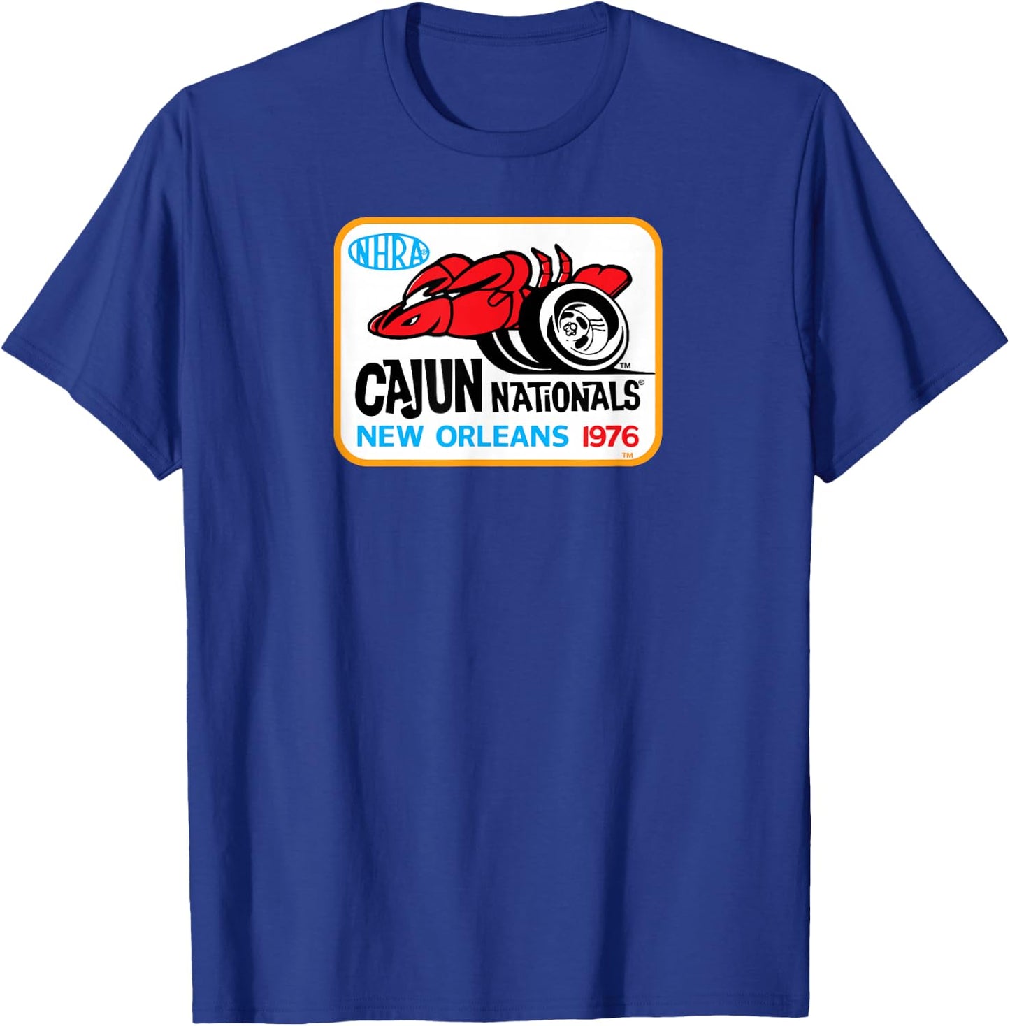 1976 Cajun Nationals T-Shirt - T-Shirt | Royal