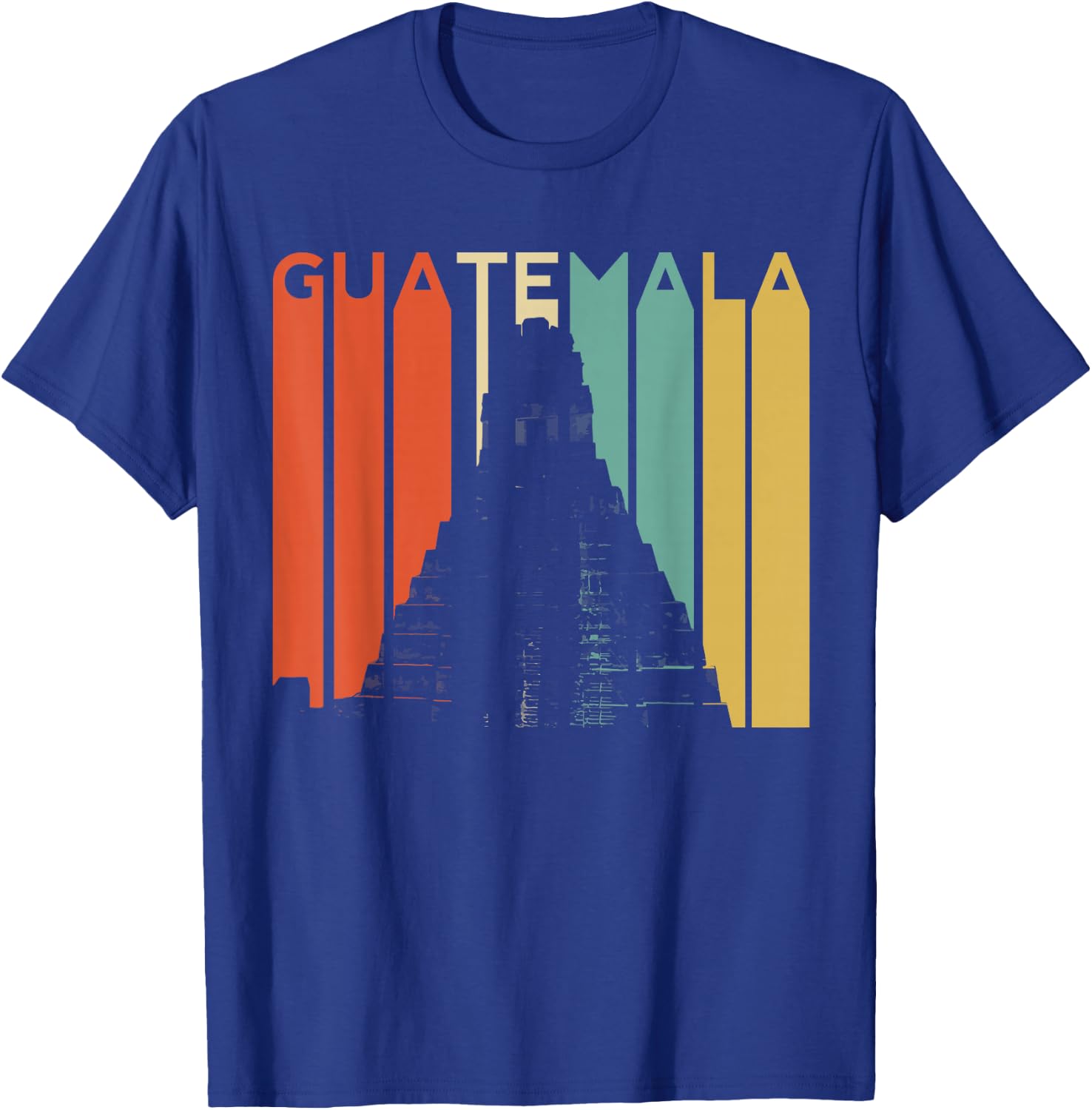 Guatemala Chapin Atitlan Tikal Maya Retro Guate Quetzal Arte T-Shirt - T-Shirt | Royal