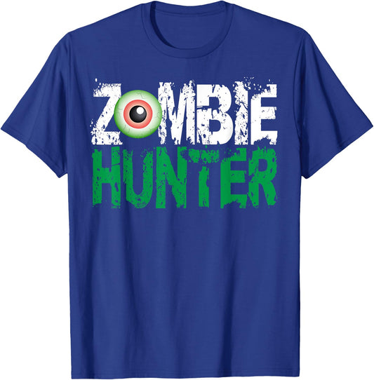 Zombie Hunter Halloween Shirt Cute with an Eye Hunting Gift T-Shirt - T-Shirt | Royal