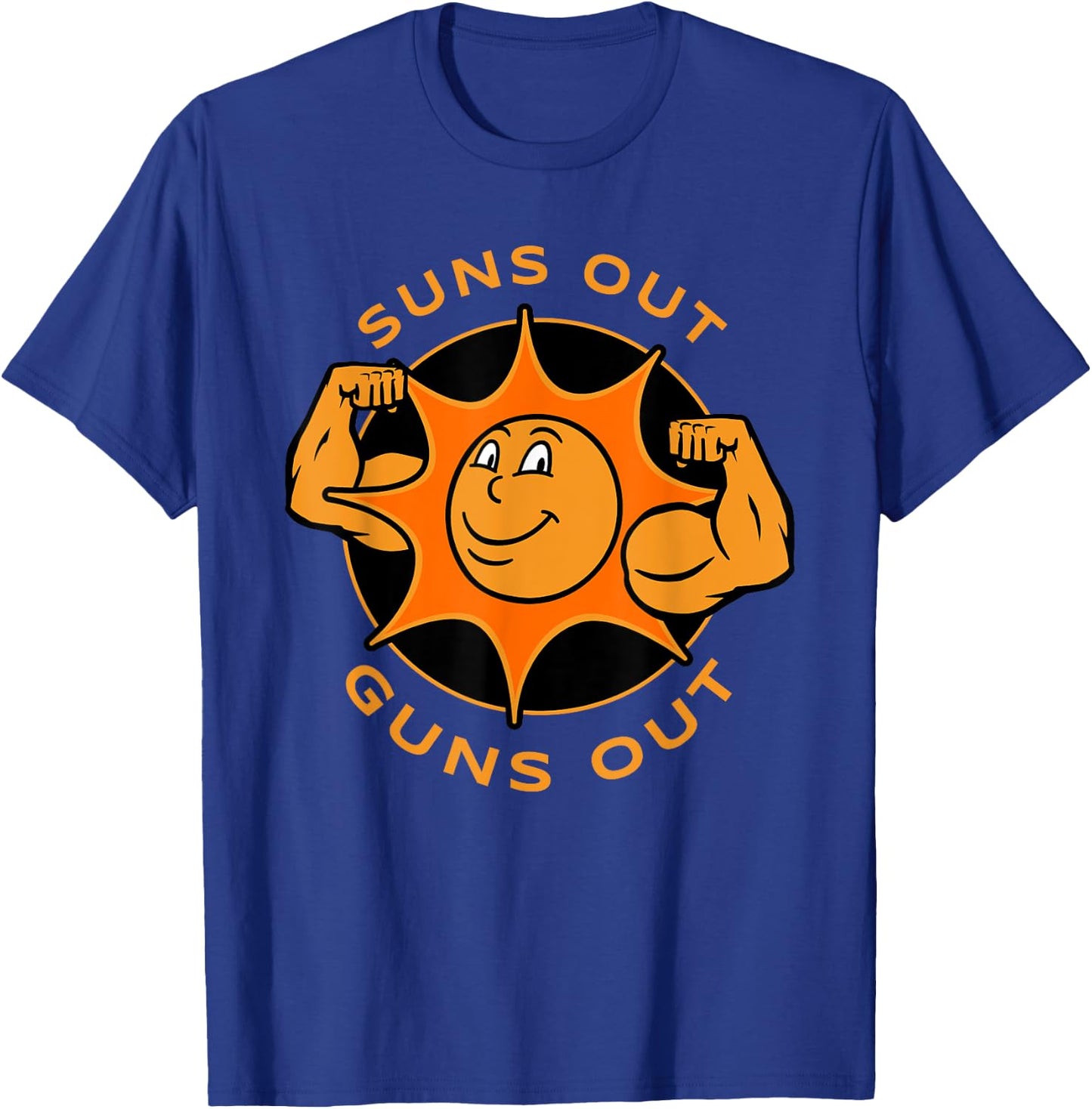 Funny Suns Out Guns Out Summer Gift Bodybuilders T-Shirt - T-Shirt | Royal