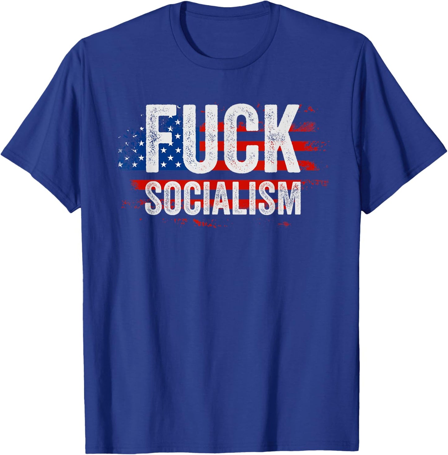 Socialism Sucks Anti Socialist Pro Conservative T-Shirt - T-Shirt | Royal