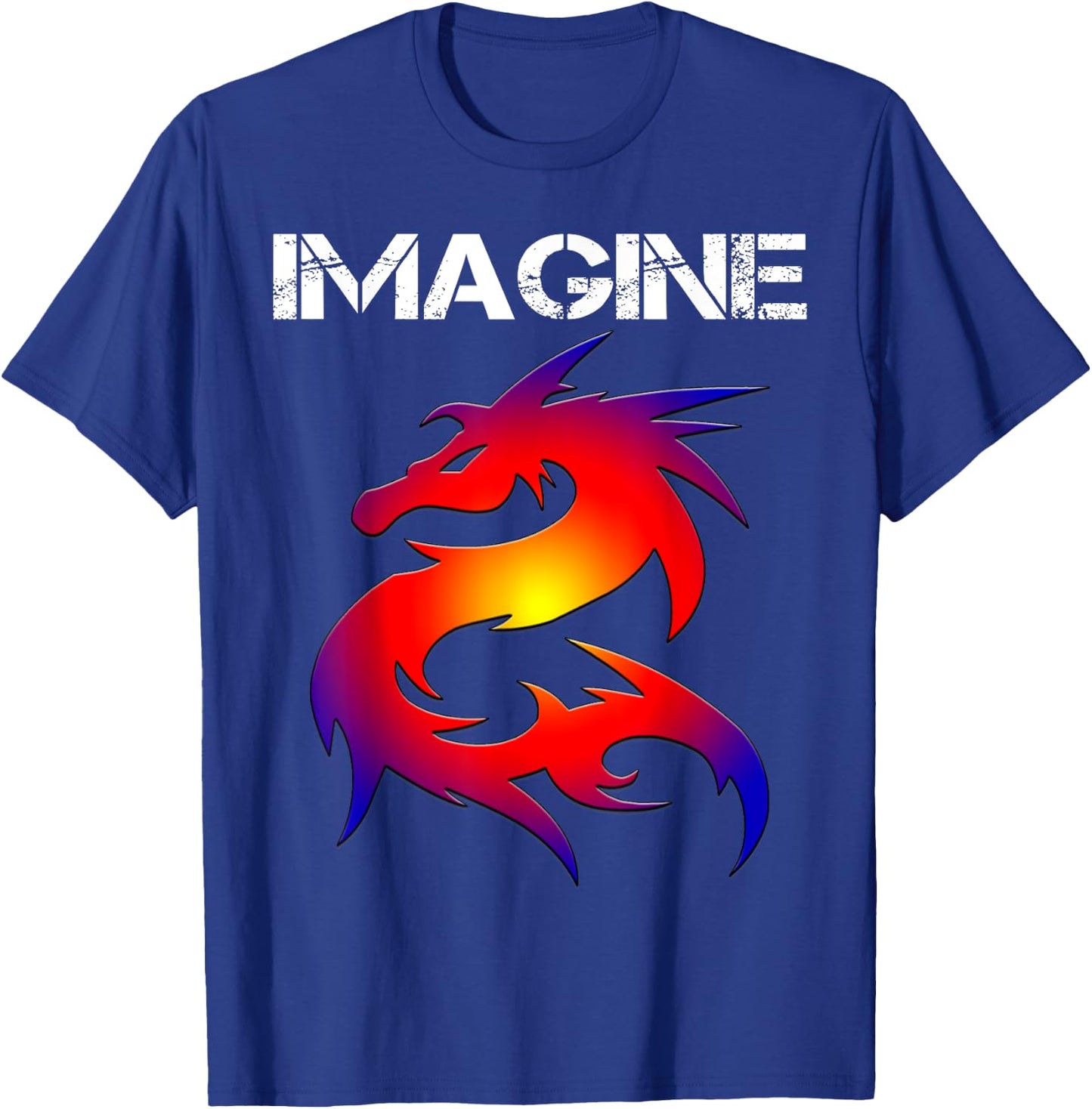 IMAGINE Fantasy Dragon Style Great For Gift T-Shirt - T-Shirt | Royal