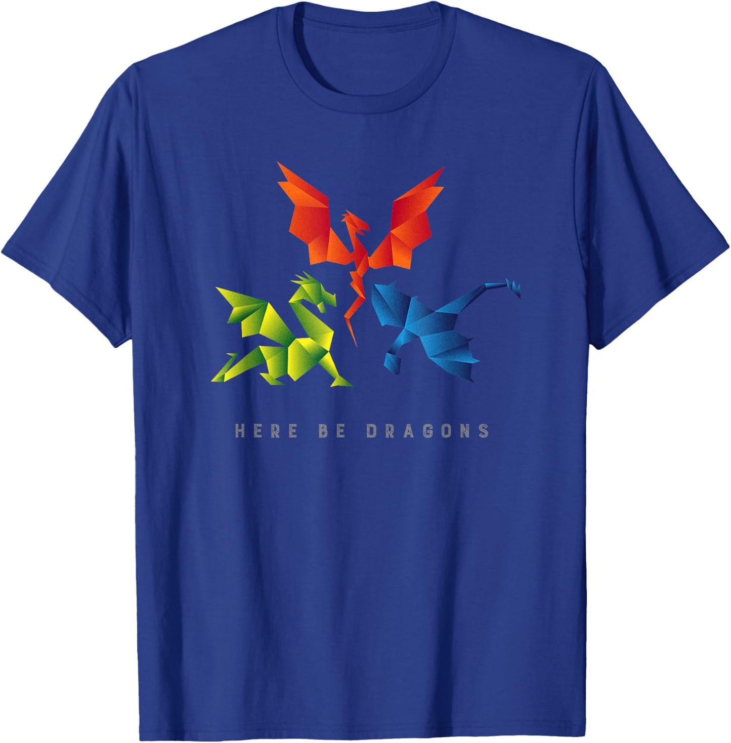 SCP-1762 Where The Dragons Went Origami Style Dragons T-Shirt - T-Shirt | Royal