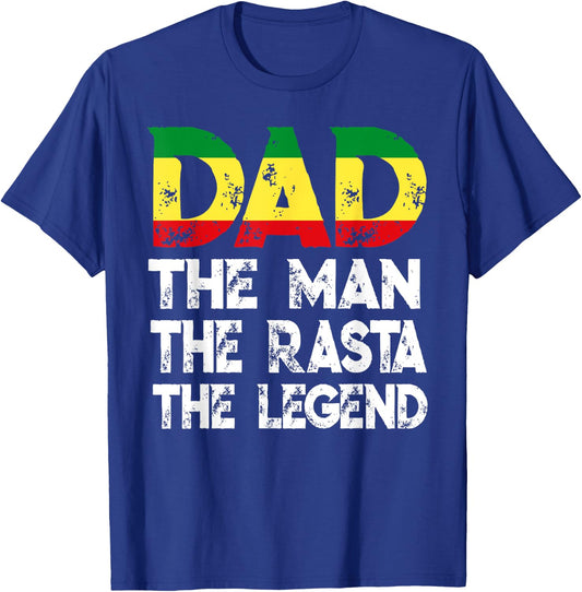 Storecastle: Dad The Rasta The Legend Father's Day T-Shirt - T-Shirt | Royal