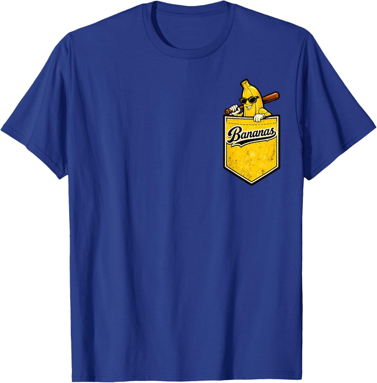 Funny Banana Pocket Fruit Men Women Boys Girls Kids T-Shirt - T-Shirt | Royal