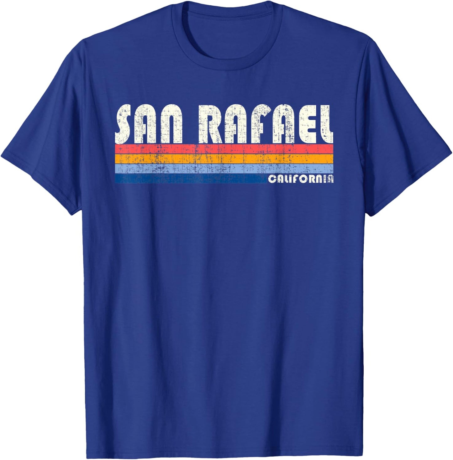 Vintage 70s 80s Style San Rafael CA T-Shirt - T-Shirt | Royal