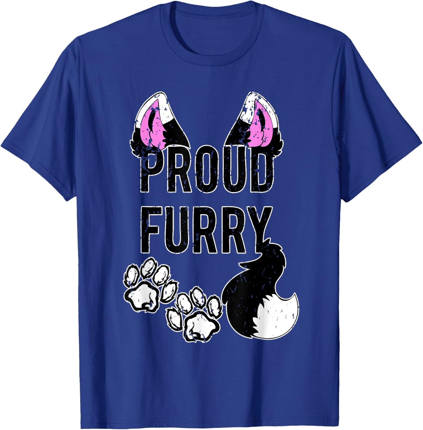 Proud Furry Shirt Furries Shirt Tail and Ears Cosplay Shirt T-Shirt - T-Shirt | Royal